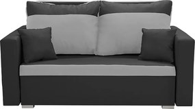 ASTRA3 Kétszemélyes kinyitható kanapé Fekete/ezüst