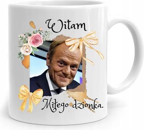 Donald Tusk Bögre Kellemes Nap Platform, fényképes nyomtatással