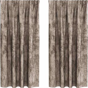 vidaXL Bársonyfüggönyök 2 pcs Cappuccino 175 x 140 cm Bársony
