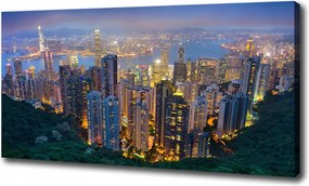 Hongkong éjszaka vászonkép 100x70 cm