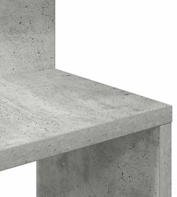 betonszürke forgácslap fali sarokpolc 32x32x127,5 cm