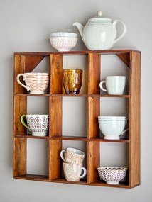 Natúr színű többszintes újrahasznosított fa fali polc 53 cm Tilo – Bloomingville