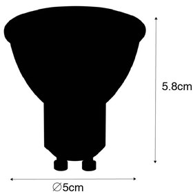 5 db GU10 LED izzó szett szürkületi érzékelővel 5W 380lm 2700K