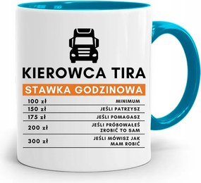 Kamionsofőrnek Tira Bögre Kék Ajándék fényképes nyomattal