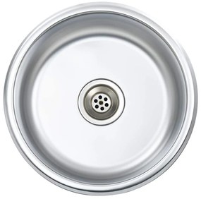 vidaXL rozsdamentes acél mosogatótálca szűrővel és bűzelzáróval