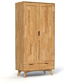 Tölgyfa ruhásszekrény 90x180 cm Greg - The Beds