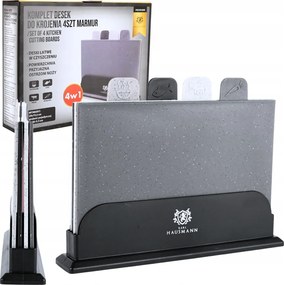 Vágódeszka Készlet Állvánnyal 4x Műanyag Vágódeszka Mosogatógépben Mosható