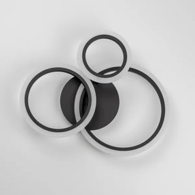 Brilagi - LED Dimmelhető felületre szerelhető csillár ORBITS LED/40W/230V 3000-6500K fekete + távirányító