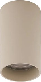 4 darabos modern bézs színű, felületre szerelhető spotlámpa készlet GU10 50mm kerek - Tuba