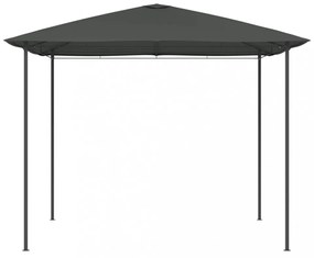 antracitszürke pavilon 3 x 3 x 2,6 m 160 g/m²