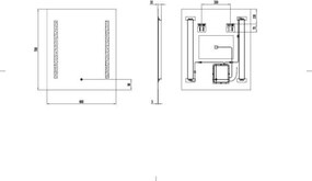 AREZZO design LED tükör 60x70