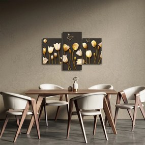 Kép - Tulipánok - absztrakt (90x60 cm)