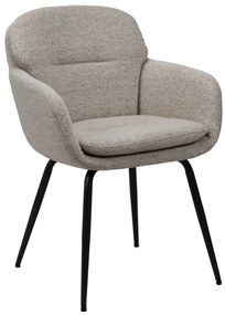 MAZZONI EXPORT GEORGIA Beige Latte (Monza 60 szövet) - MODERN KÁRPITOZOTT BOUCLÉ SZÉK NAPPALIBA/ÉTKEZŐBE/LOFT IRODÁBA