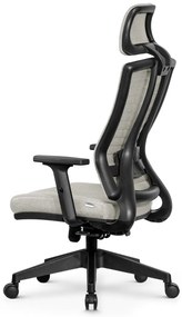 Ello ergonomikus szövet irodai forgószék deréktámasszal, fejtámasszal