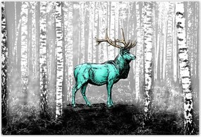 Poszterek 200x135 Szarvas Nyírfa Erdő