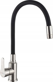 Invena Konyhai Csaptelep Xanti Inox, Inox/fekete