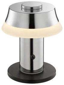 Brilliant - LED fényerőszabályozható tölthető érintős asztali lámpa KINICH LED/2,5W/5V 2700K fényes króm