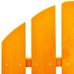 narancssárga tömör fenyőfa kerti Adirondack hintaszék
