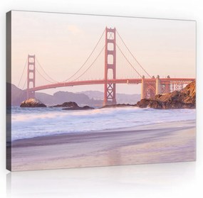 Vászonkép, Golden Gate, 100x75 cm méretben