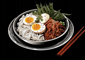 Poszter 59,4x42cm Ramen a művészetben