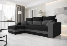 WELTA ágyazható sarok ülőgarnitúra, 235x85x139, barna/cappucino, mikrofáze20/48