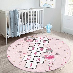 Rózsaszín gyerek szőnyeg ø 120 cm Comfort – Mila Home