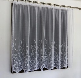 Mg Függöny jacquard 2/8 Fehér magasság 250cm lengyel 0,5m 0,5m lengyel