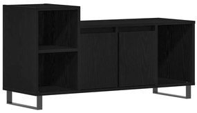 TV Szekrény Fekete Tölgy 100x35x55 cm Műanyag