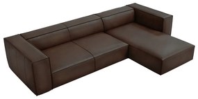 Sötétbarna bőr sarokkanapé (jobb oldali) Madame – Windsor &amp; Co Sofas