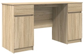 Asztal Sonoma tölgy 140x49x76 cm Mérnöki fa