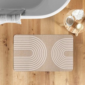 Világosbarna fürdőszobai kilépő 50x80 cm Adriel – douceur d'intérieur