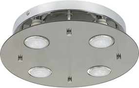 Rabalux beltéri mennyezeti lámpa gu10 4x15w króm/fehér naomi