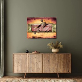Absztrakt kép (üvegen) (70x50 cm)