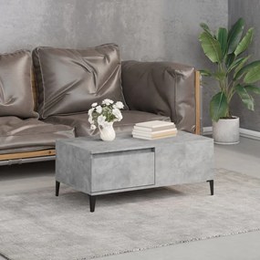 Betonszürke szerelt fa dohányzóasztal 90x50x36,5 cm