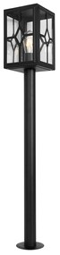 Klasszikus kültéri állólámpa fekete 100 cm IP44 - Dover