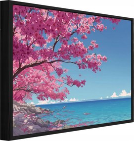 Vászonkép Fekete Keretben Óceán Táj Nappali Hálószoba 60x40