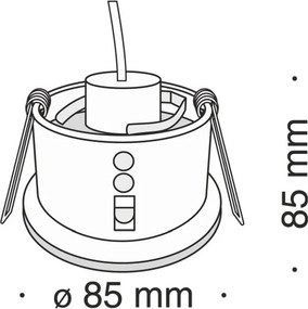 Maytoni ZOOM DL032-2-01W Beépíthető spotlámpa 1x50W/GU10 IP65