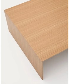 Világos natúr színű dohányzóasztal tölgyfa dekorral 70x140 cm Litto – Kave Home