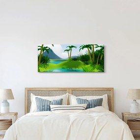 Kép - tavak dzsungelben (120x50 cm)