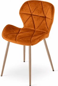 Étkezőszék MANGO VELVET, téglavörös
