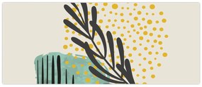 Kép - Absztrakt lapok N⁰3 (120x50 cm)