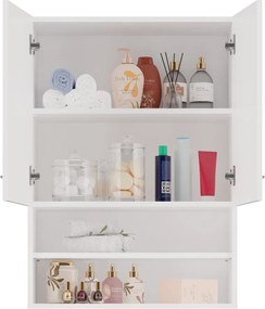 Pola mini DK felső fürdőszoba szekrény, fehér