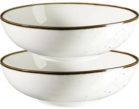 Mäser 2 darabos tálkészlet Pintar Fehér kékpöttyök 22 cm