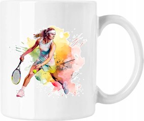 Tenisz Bögre Teniszező Rajongóknak Fehér 330ml