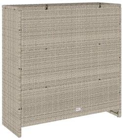 Tárolószekrény tárolóval Világosszürke 100 x 36 x 102 cm Rattan