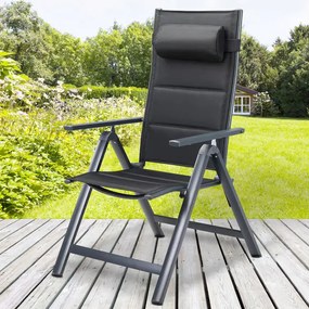 Deuba 2 darabos Premium alumínium fotel szett - antracit