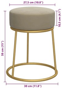 sötétszürke kerek bársonyülőke