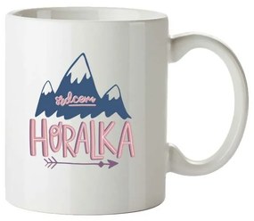 Bohemia Ajándékok Kerámia bögre - Hegyi nő szíve, 350 ml