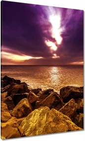 Vászonkép 70x100 Lila ég Tenger