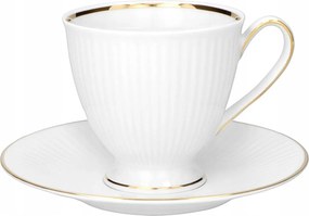 Csésze csészealjjal a lábán 250 ml Dália Arany vonal Chodzież